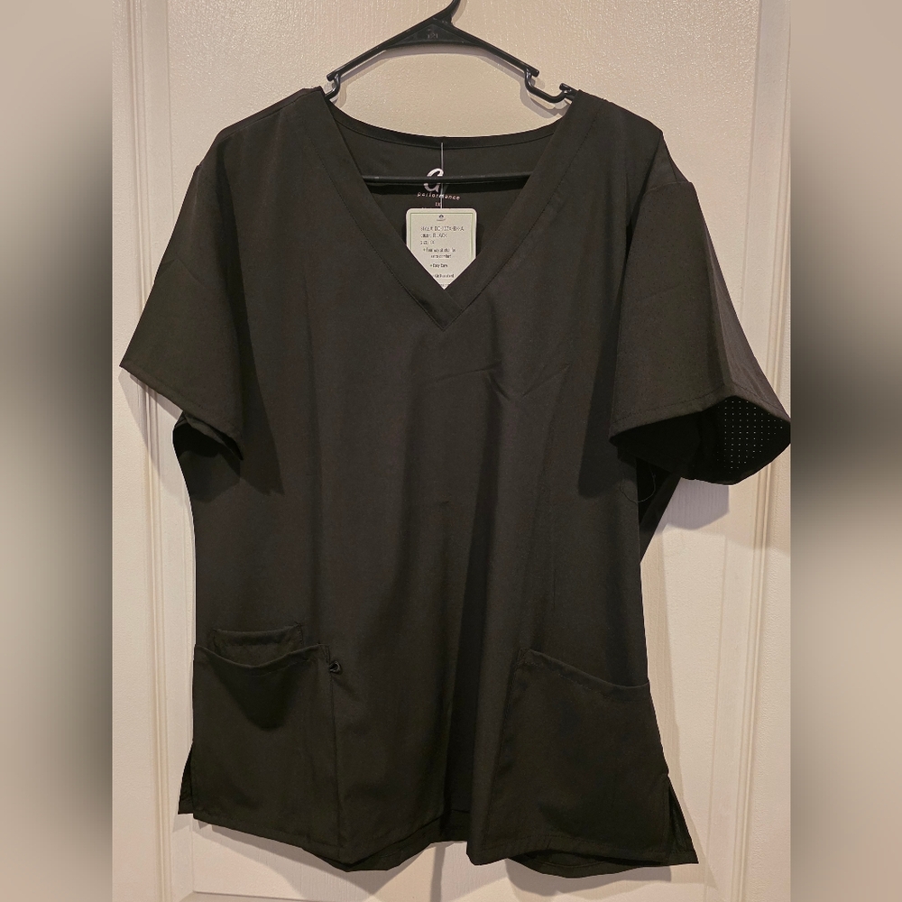 Women's Black Wrap Top